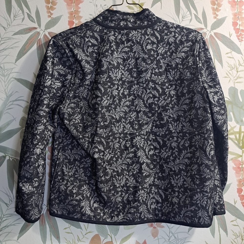 BonWorth XS Petite Tapestry Open Front Jacket - Picture 2 of 9